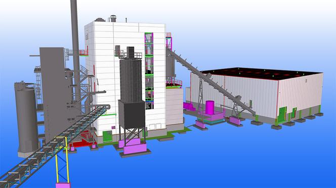 使用tekla 的 bim 软件改善工厂生产流程